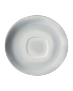 Ciro White Cappuccino Saucers (12)