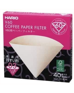 Hario Paper Filter White 3 Vcf-03-40W