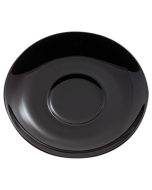 Blacksmith Black Cappuccino Saucers (12)